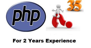 PHP Interview Questions And Answers For 2 Years Experience