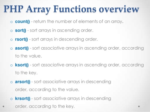 array functions