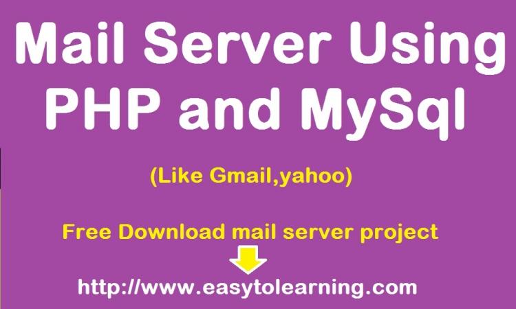 Mail Server Using PHP and MySql