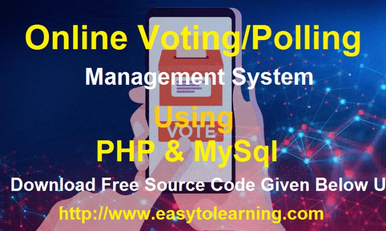 Online Voting Management System
